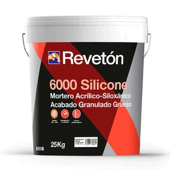 MORTERO ACRÍLICO-SILOXÁNICO REVETON 6000 SILICONE BLANCO 25KG