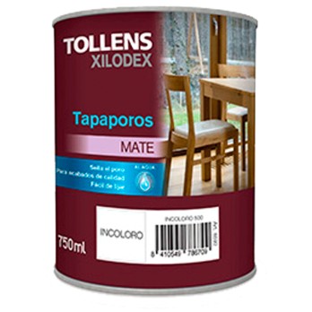 TAPAPOROS MADERA AL AGUA MATE INCOLORO 750ML