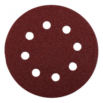 5 DISCOS ABRASIVO 8 AGUJEROS D125MM